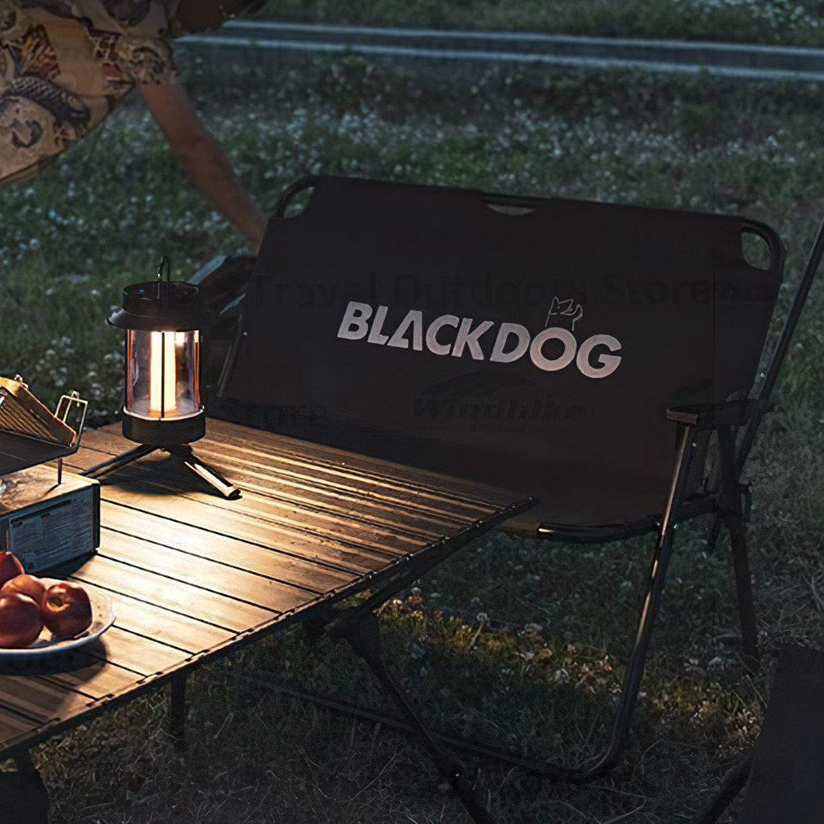 Ghế Đôi Cắm Trại Du Lịch Xếp Gọn Blackdog Double Folding Chair