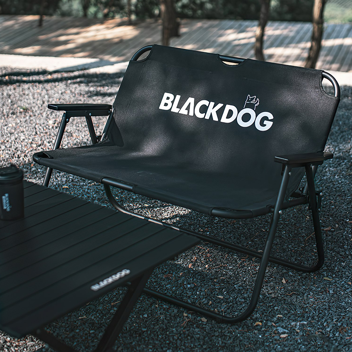 Ghế Đôi Cắm Trại Du Lịch Xếp Gọn Blackdog Double Folding Chair