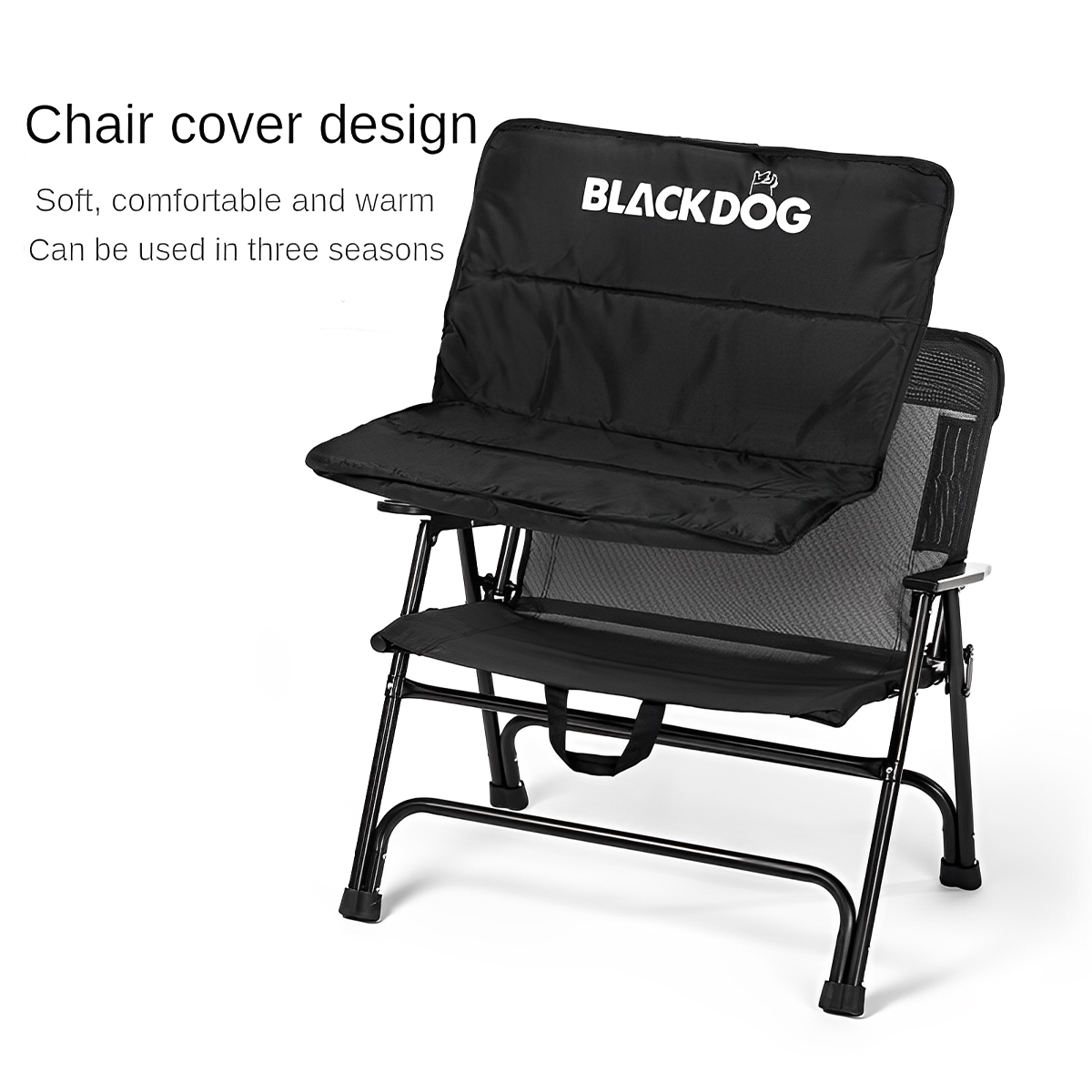 Ghế Gấp Cắm Trại Du Lịch Big Size Blackdog Wide Seat Folding Chair