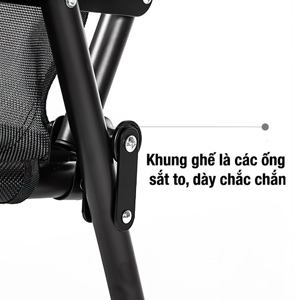 Ghế Gấp Cắm Trại Du Lịch Big Size Blackdog Wide Seat Folding Chair