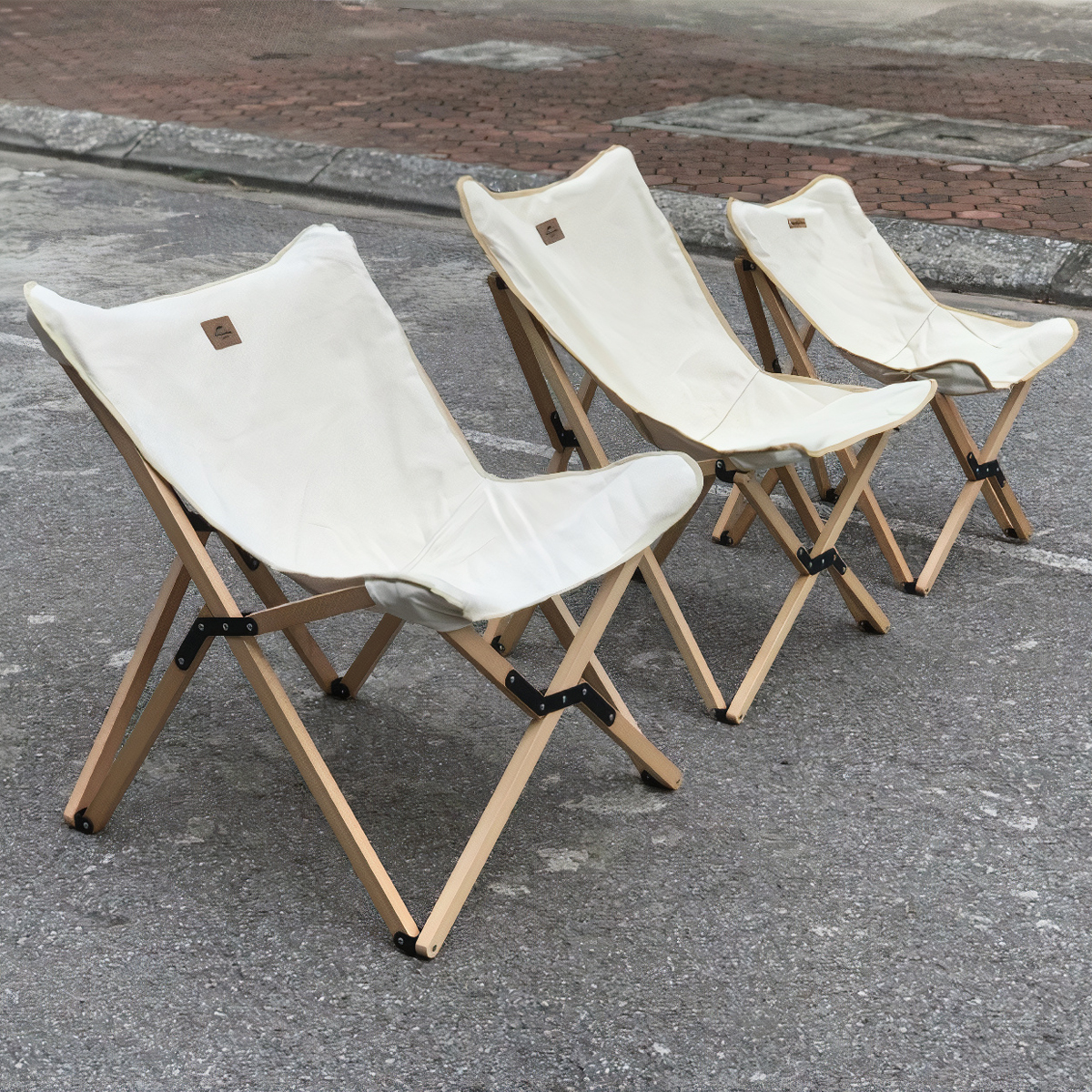 Naturehike NH19JJ008 Ghế Gấp Cắm Trại Khung Gỗ Phong Cách Vintage