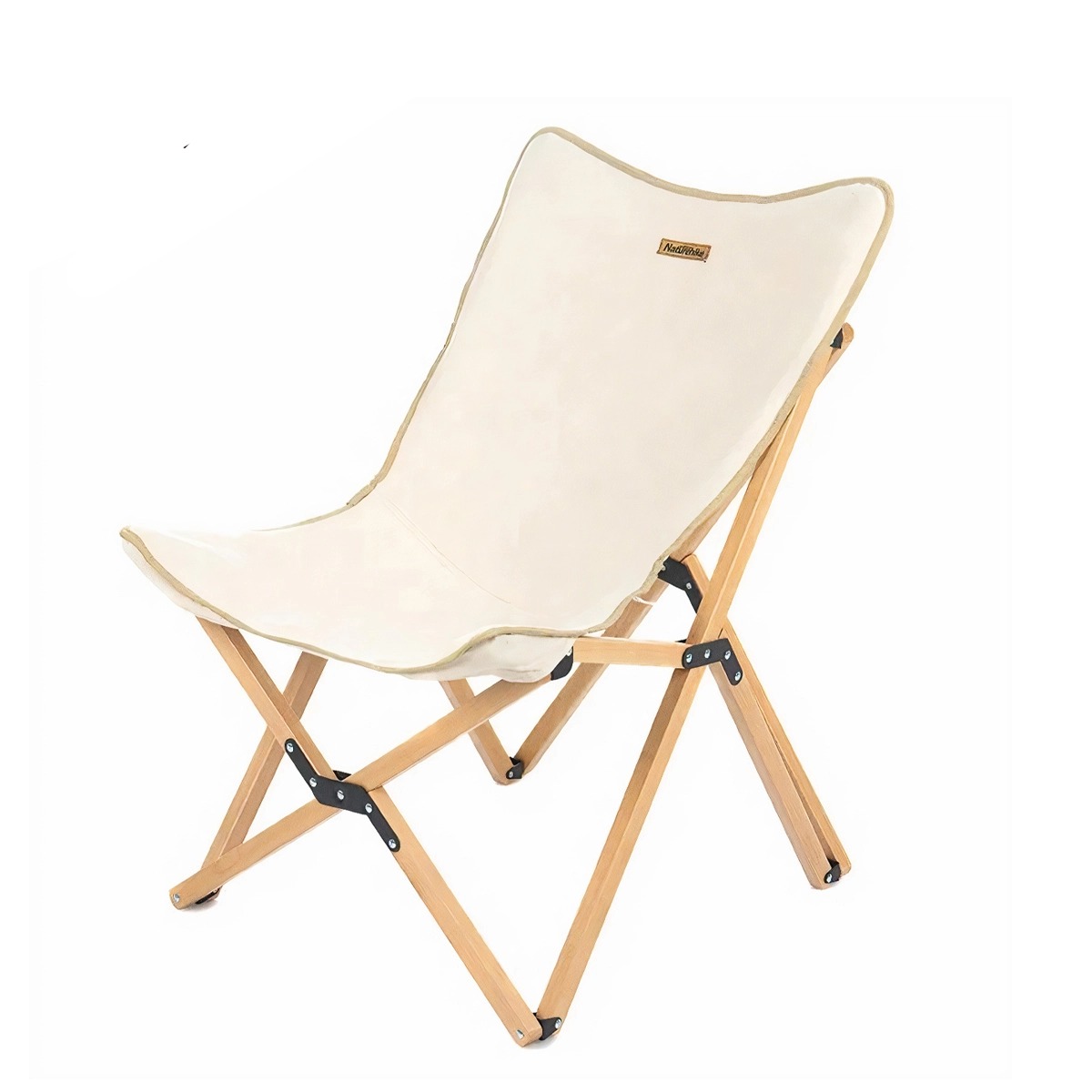 Naturehike NH19JJ008 Ghế Gấp Cắm Trại Khung Gỗ Phong Cách Vintage