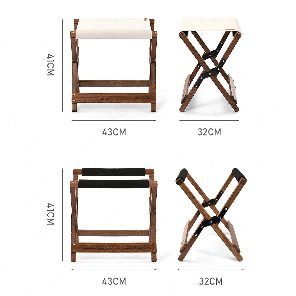 Naturehike Ghế Cắm Trại Gấp Chữ X Glamping