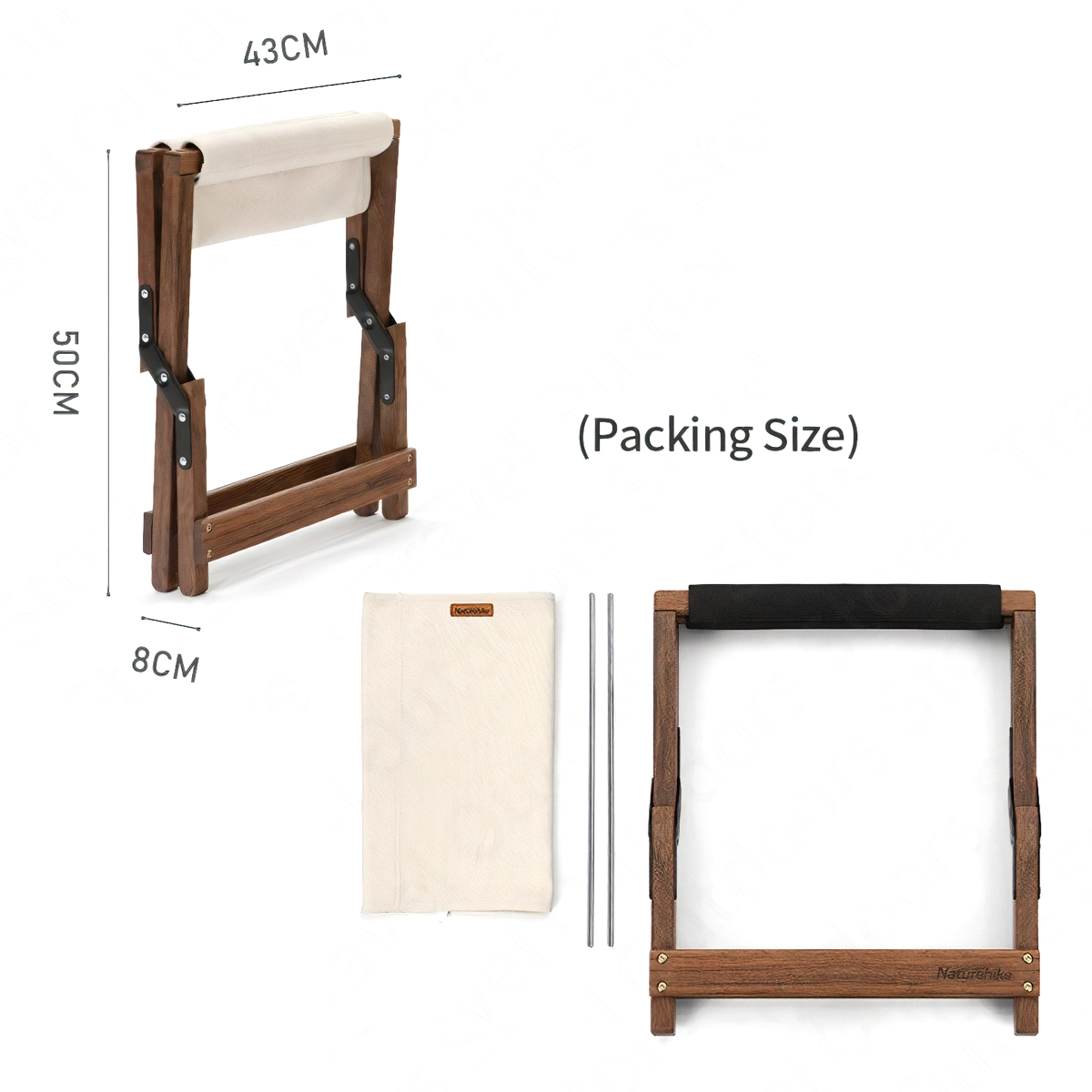 Naturehike Ghế Cắm Trại Gấp Chữ X Glamping