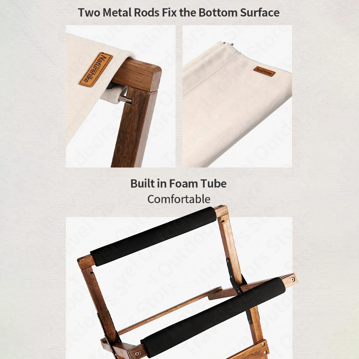 Naturehike Ghế Cắm Trại Gấp Chữ X Glamping