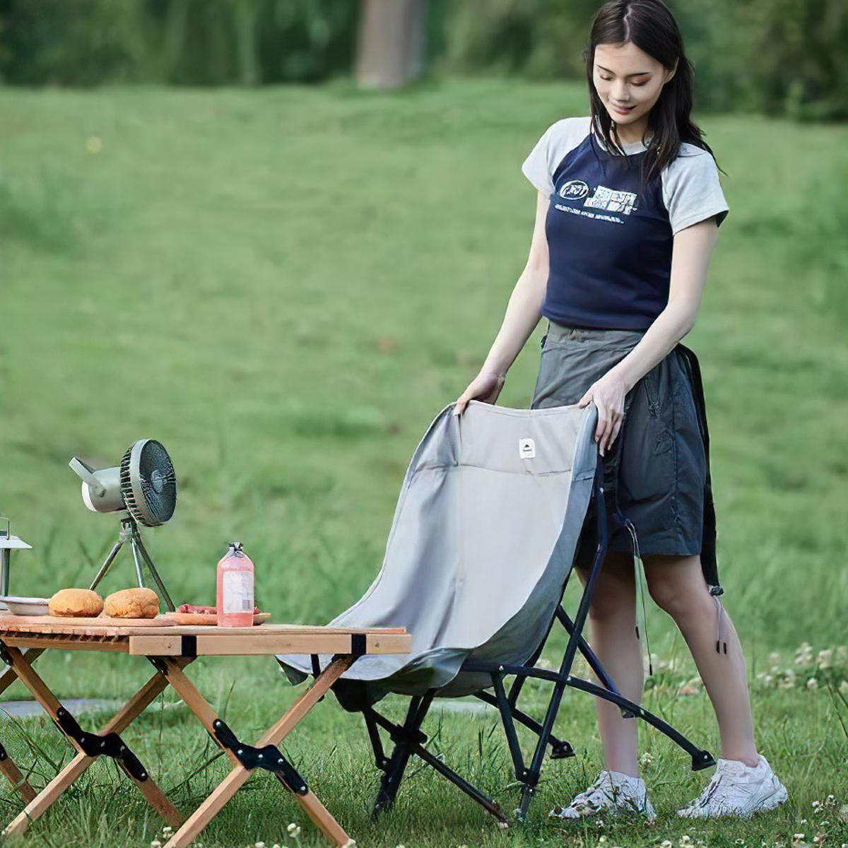 NatureHike CNK23JU0001 Ghế Gấp Gọn Cắm Trại Tải Trọng Cao