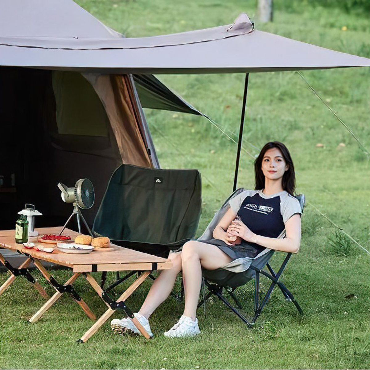 NatureHike CNK23JU0001 Ghế Gấp Gọn Cắm Trại Tải Trọng Cao