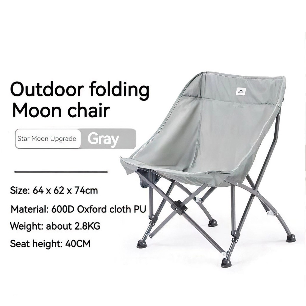 NatureHike CNK23JU0001 Ghế Gấp Gọn Cắm Trại Tải Trọng Cao