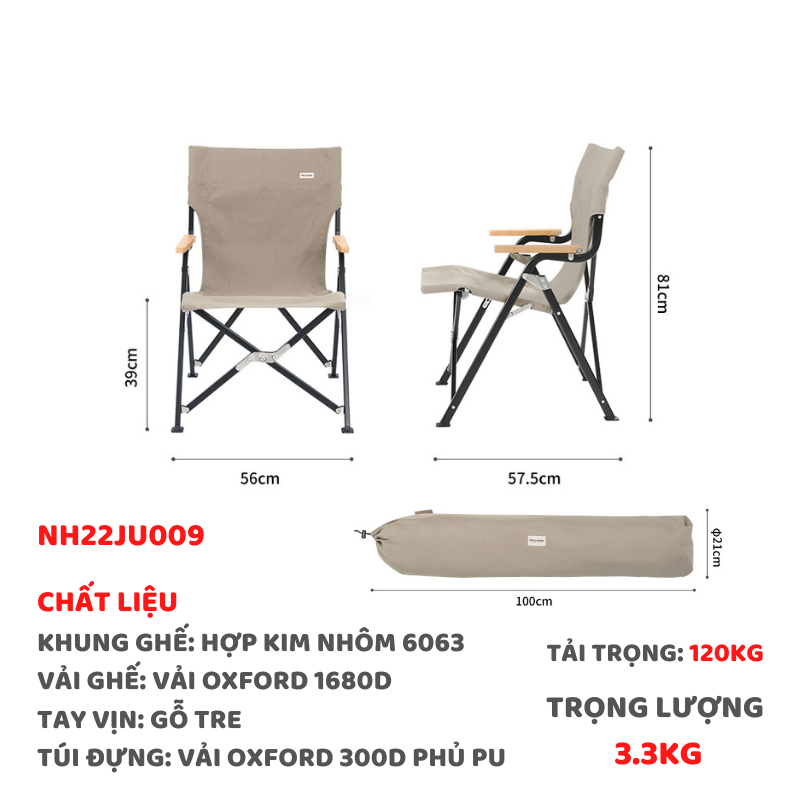 NatureHike Ghế gấp gọn TY09