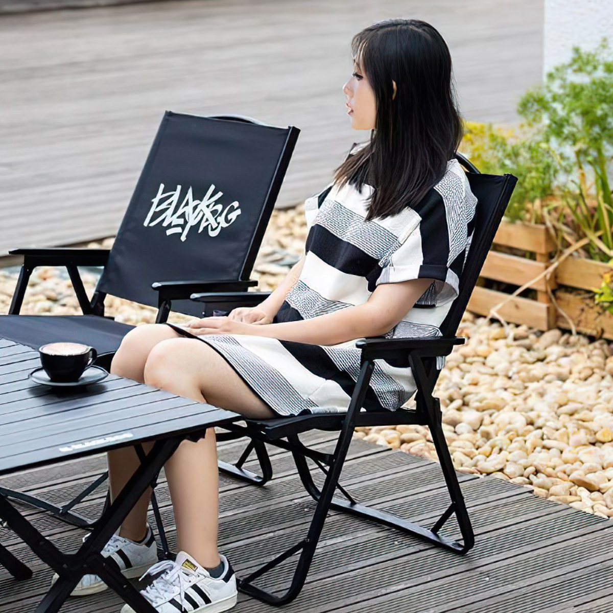 Ghế Gấp Tựa Lưng cắm trại BlackDog CBD2300JJ010