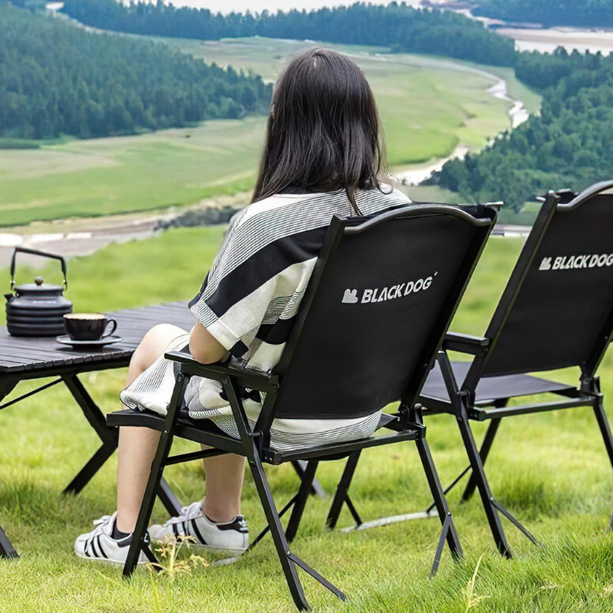 Ghế Gấp Tựa Lưng cắm trại BlackDog CBD2300JJ010