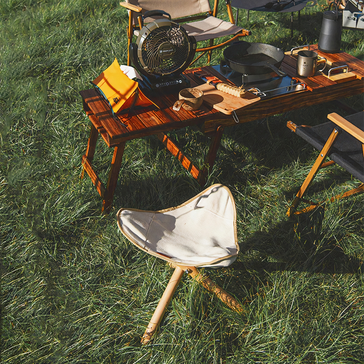 Naturehike Ghế Xếp Cắm Trại Tam Giác Ngoài Trời Vải - Gỗ Beech