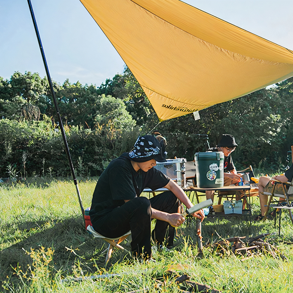 Naturehike Ghế Xếp Cắm Trại Tam Giác Ngoài Trời Vải - Gỗ Beech