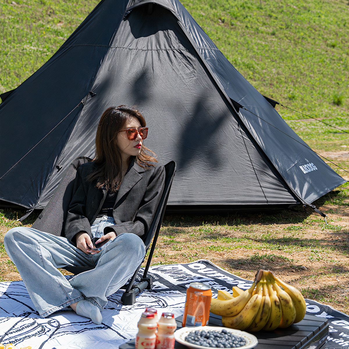 Blackdog ghế cắm trại siêu cấp đa năng