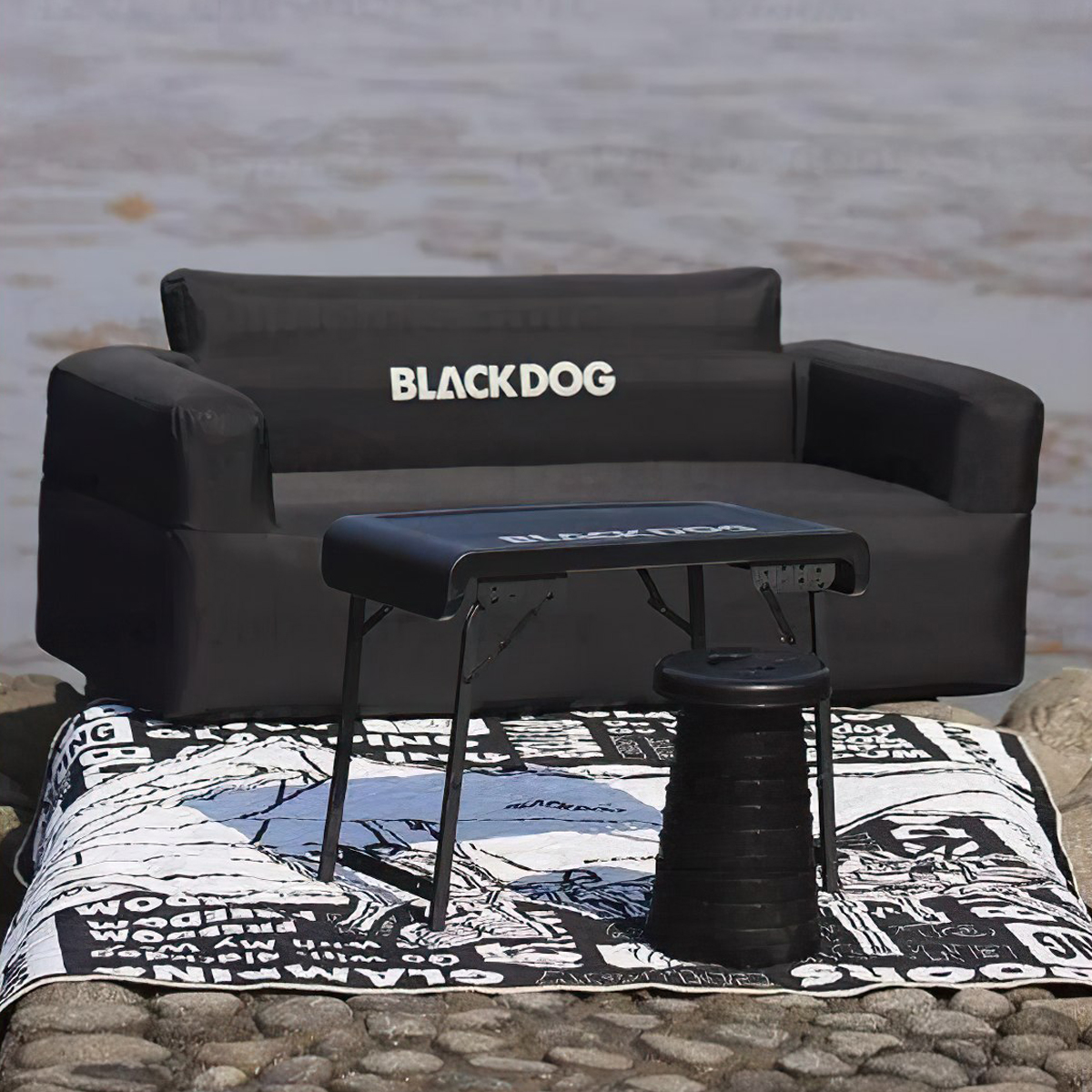 Ghế Sofa Cắm Trại Bơm Hơi Xếp Gọn BlackDog BD-SF001