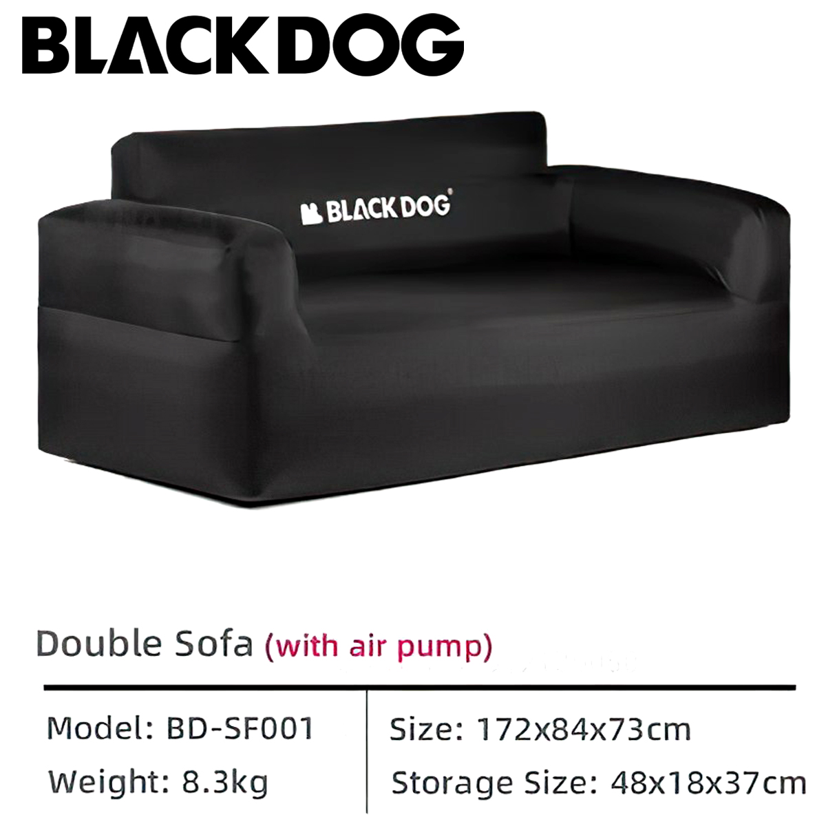 Ghế Sofa Cắm Trại Bơm Hơi Xếp Gọn BlackDog BD-SF001