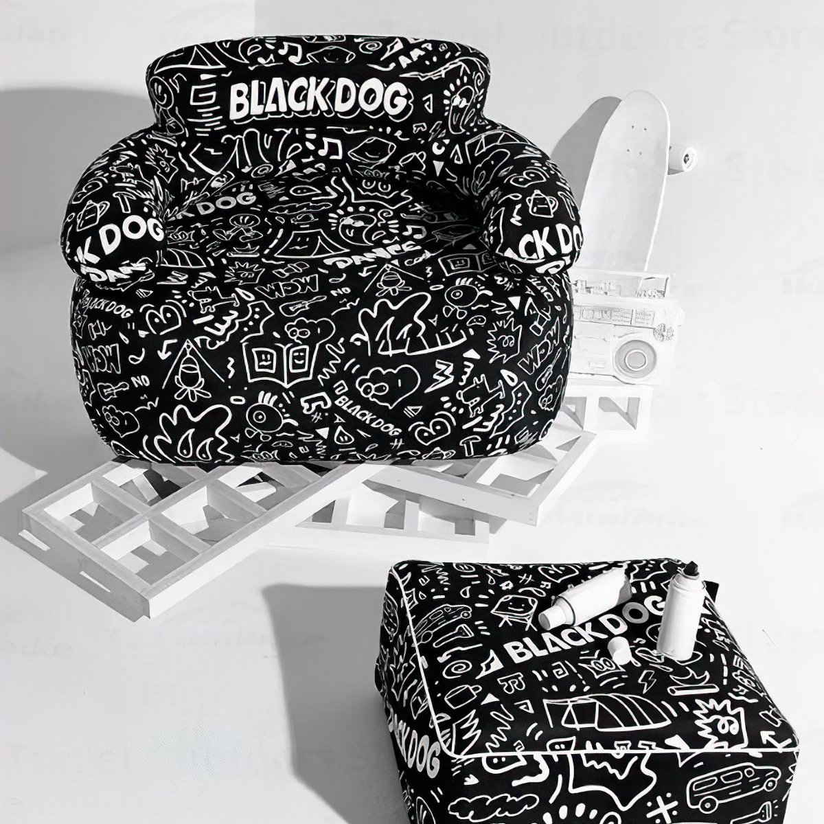 Ghế Sofa Cắm Trại Di Động Có Kèm Bơm BlackDog