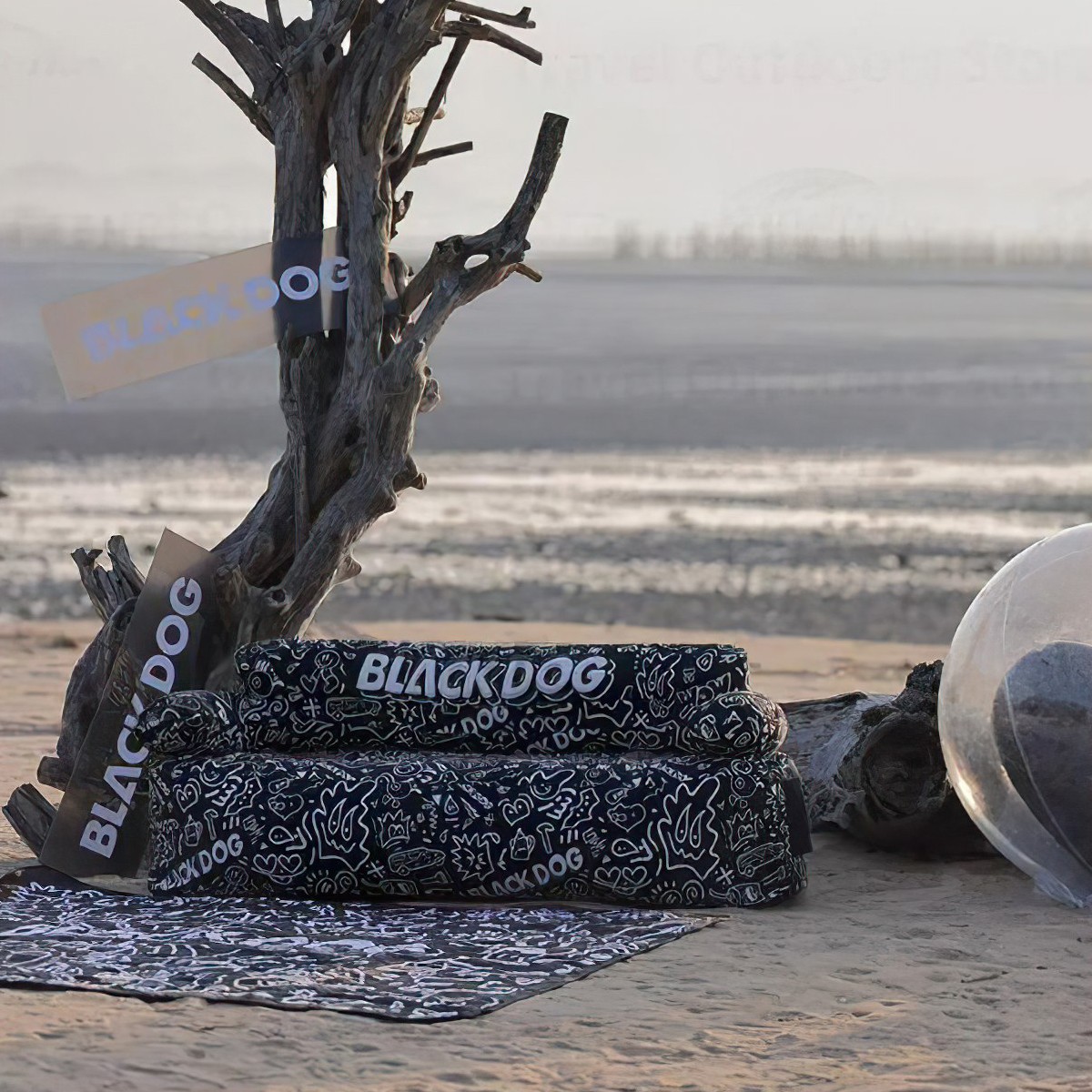 Ghế Sofa Cắm Trại Di Động Có Kèm Bơm BlackDog