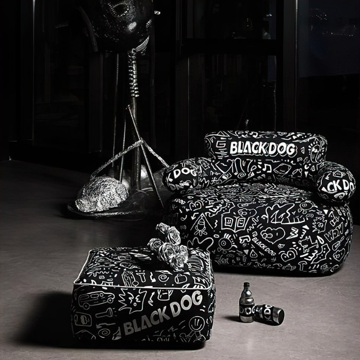 Ghế Sofa Cắm Trại Di Động Có Kèm Bơm BlackDog