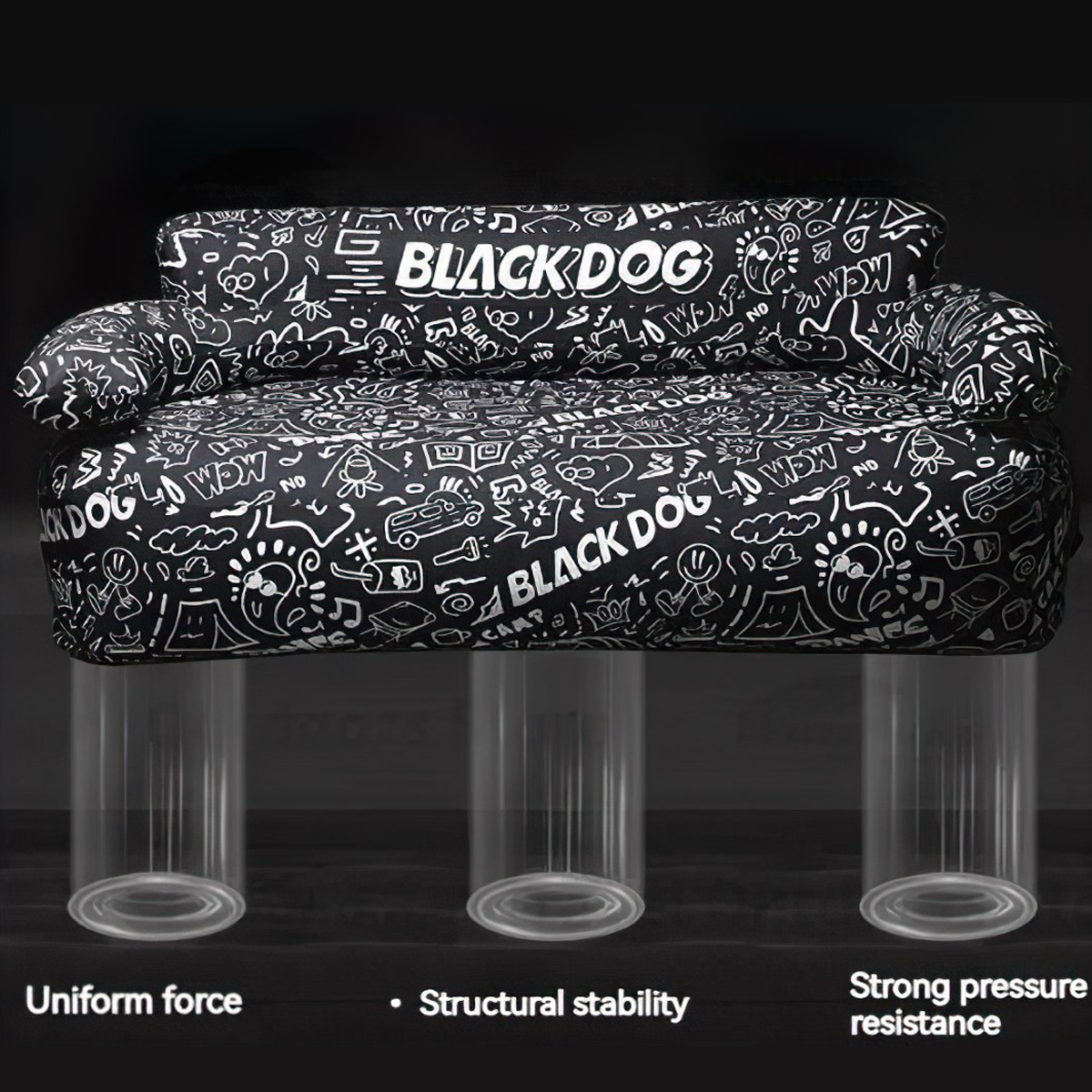 Ghế Sofa Cắm Trại Di Động Có Kèm Bơm BlackDog