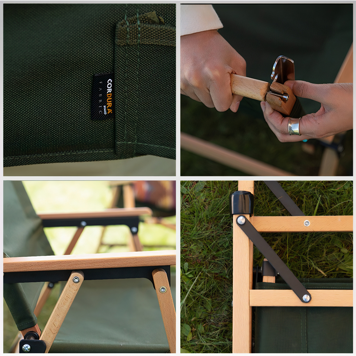 Naturehike Ghế cắm trại thư giãn Glamping gấp gọn