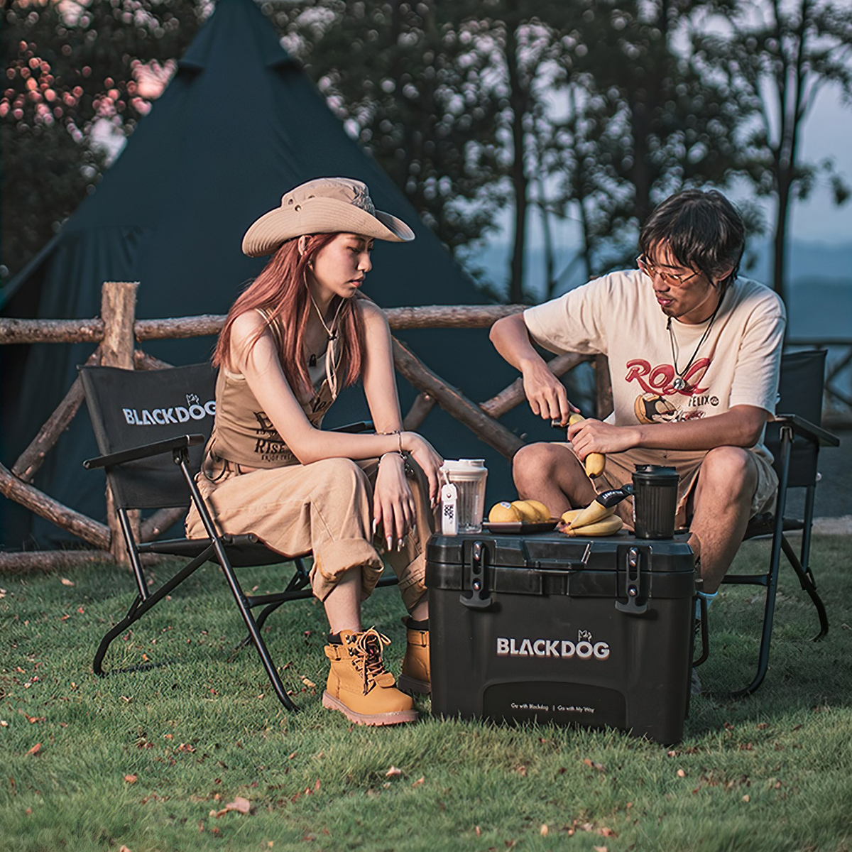 Ghế Xếp Cắm Trại Du Lịch Blackdog Folding Chair
