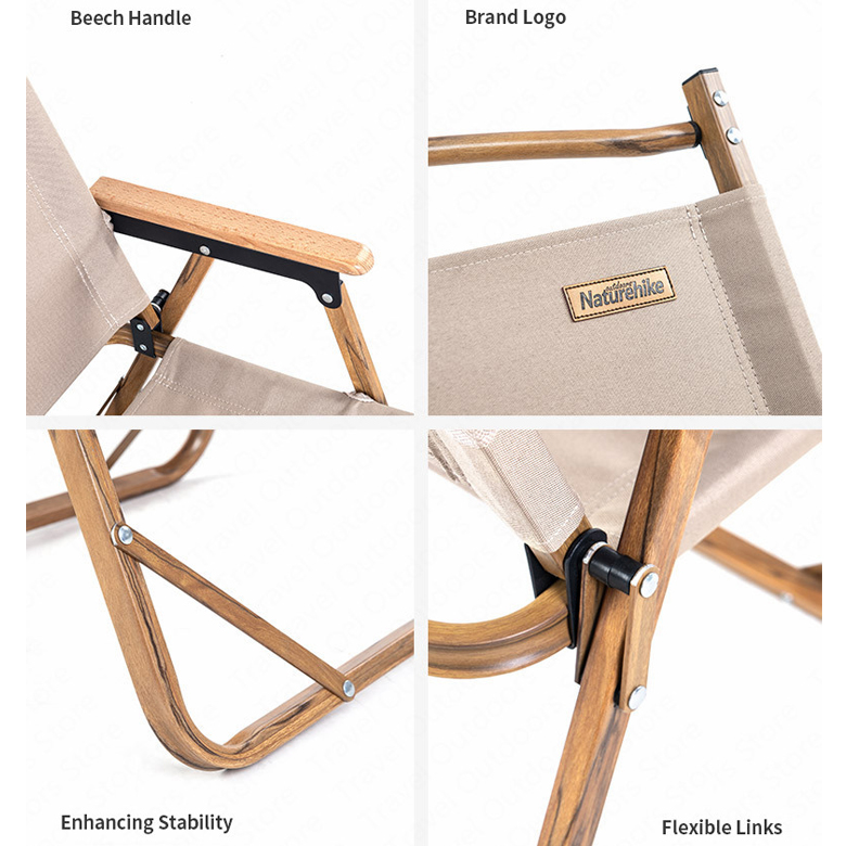 Narturehike NH20JJ002 Ghế cắm trại xếp đôi có tựa lưng