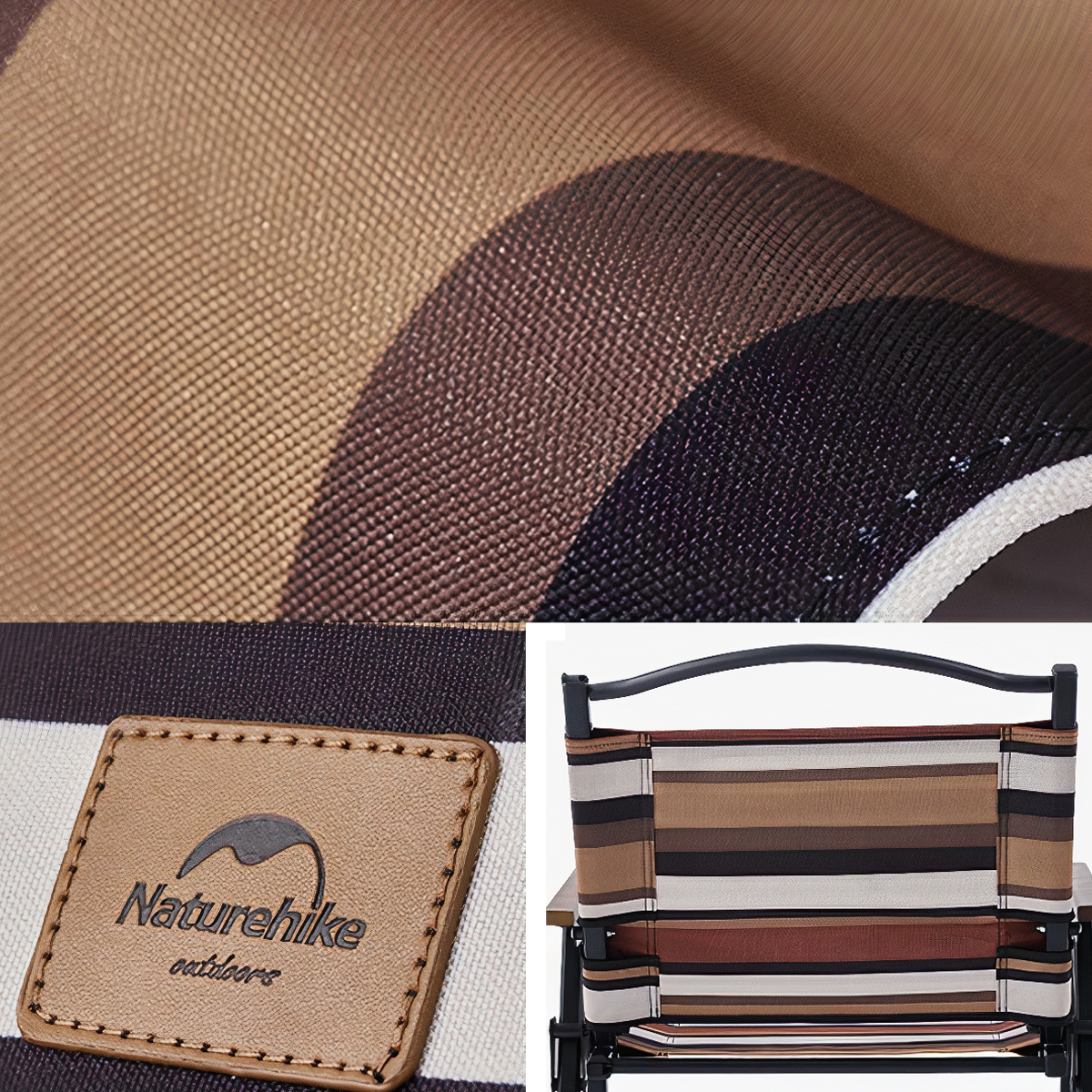 Naturehike Ghế xếp cắm trại gấp gọn – Vải hoạ tiết mới