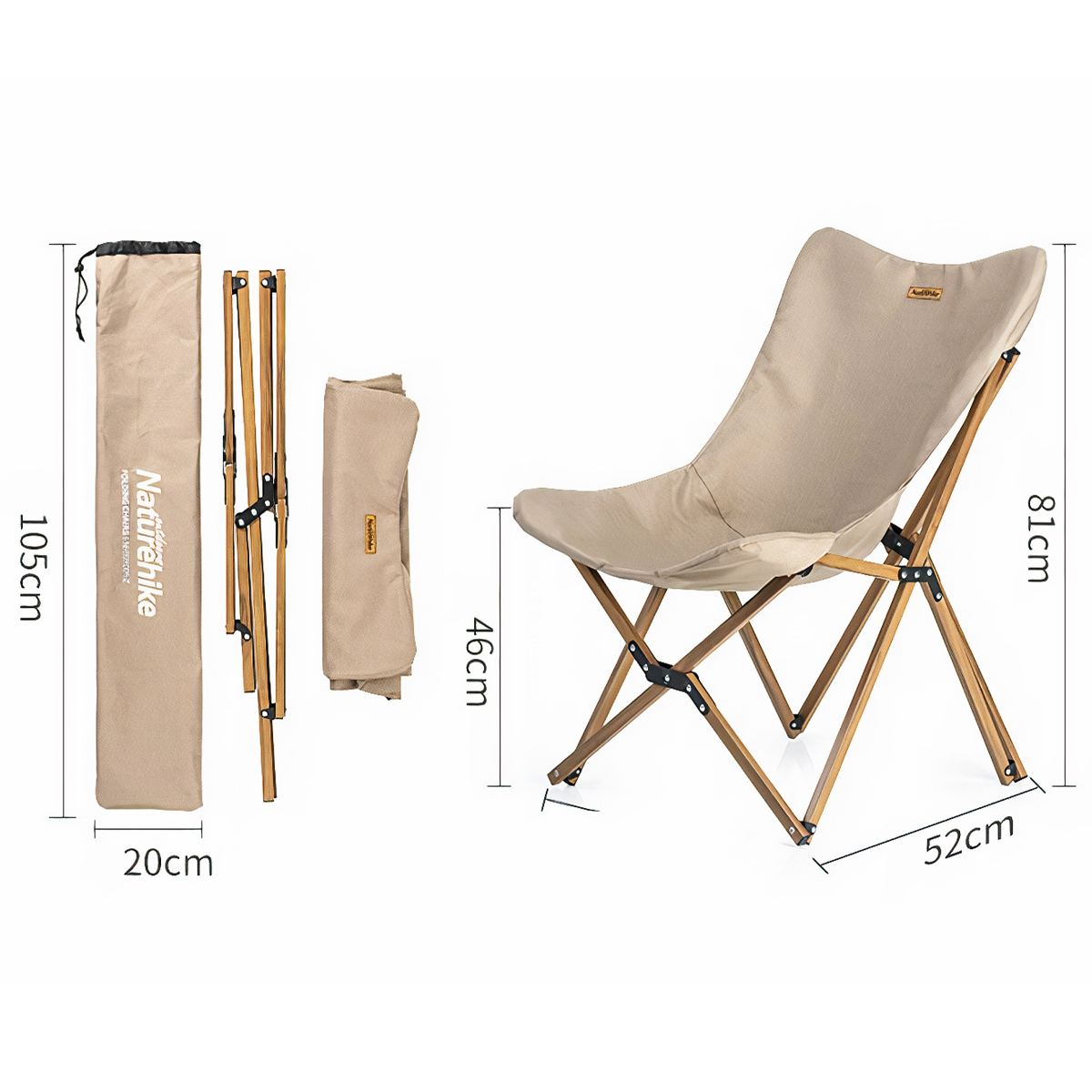 Naturehike Ghế Xếp cắm trại - Du Lịch Tiện Lợi