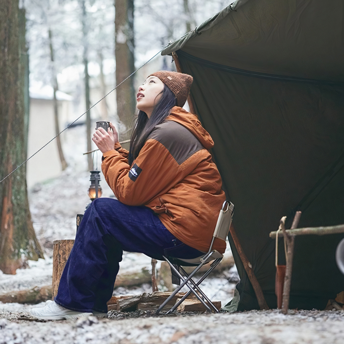 NatureHike NH18M001-Z Ghế Xếp Cắm Trại Inox Có Lưng Tựa, Gấp Gọn Siêu Nhẹ