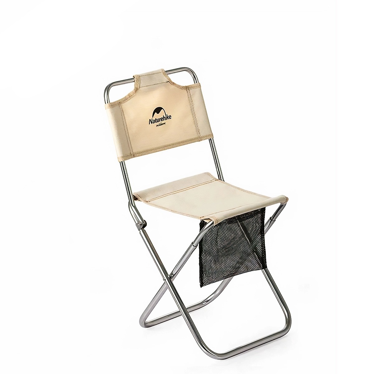 NatureHike NH18M001-Z Ghế Xếp Cắm Trại Inox Có Lưng Tựa, Gấp Gọn Siêu Nhẹ