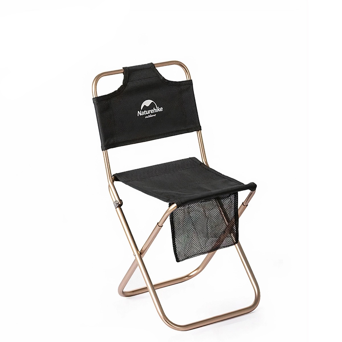 NatureHike NH18M001-Z Ghế Xếp Cắm Trại Inox Có Lưng Tựa, Gấp Gọn Siêu Nhẹ