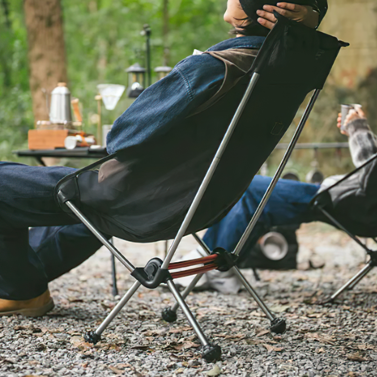 Naturehike YL09 Ghế Xếp Mặt Trăng Cắm Trại Tựa Cổ NH20JJ035