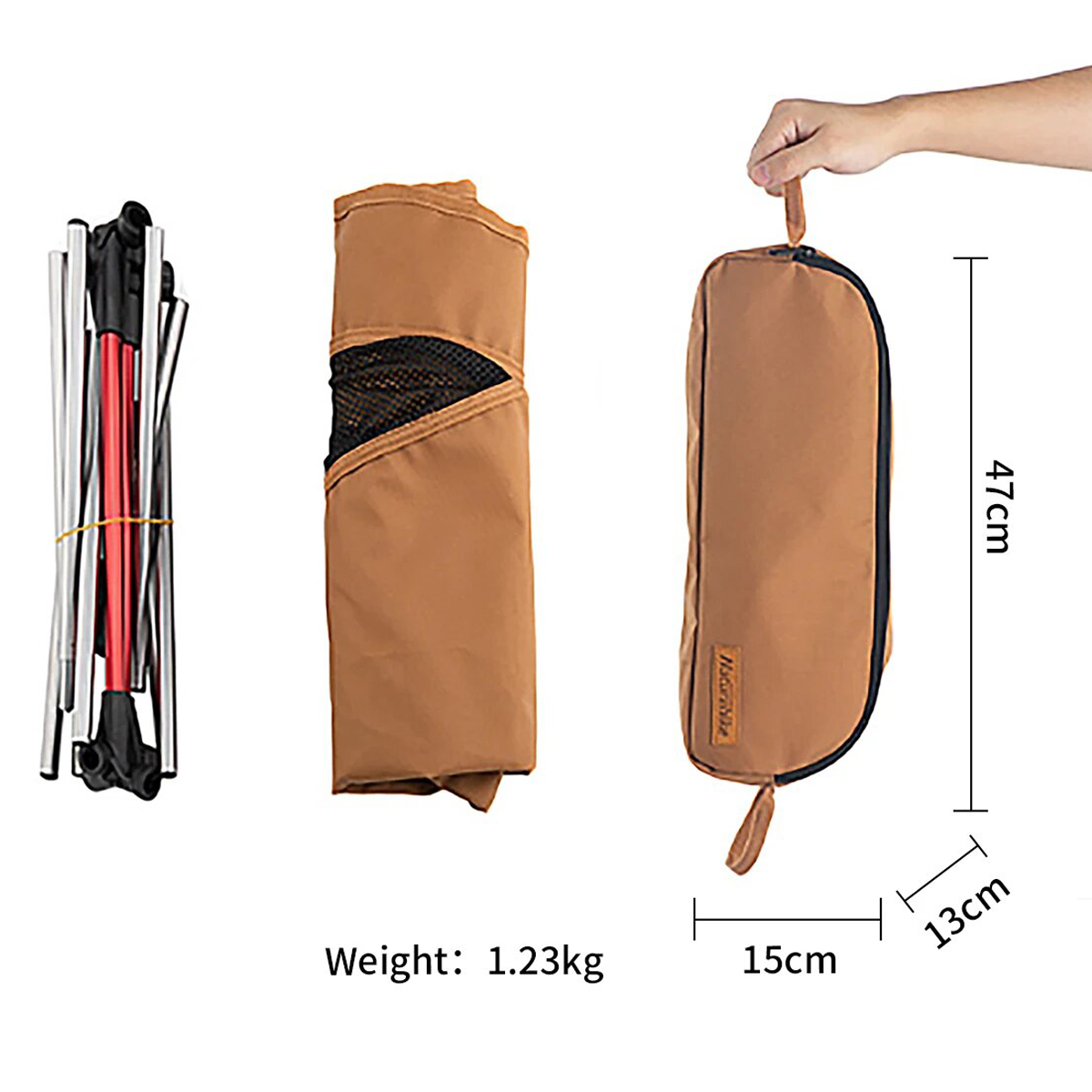 Naturehike NH20JJ036 Ghế Xếp Mặt Trăng Cắm Trại Tựa Đầu YL10