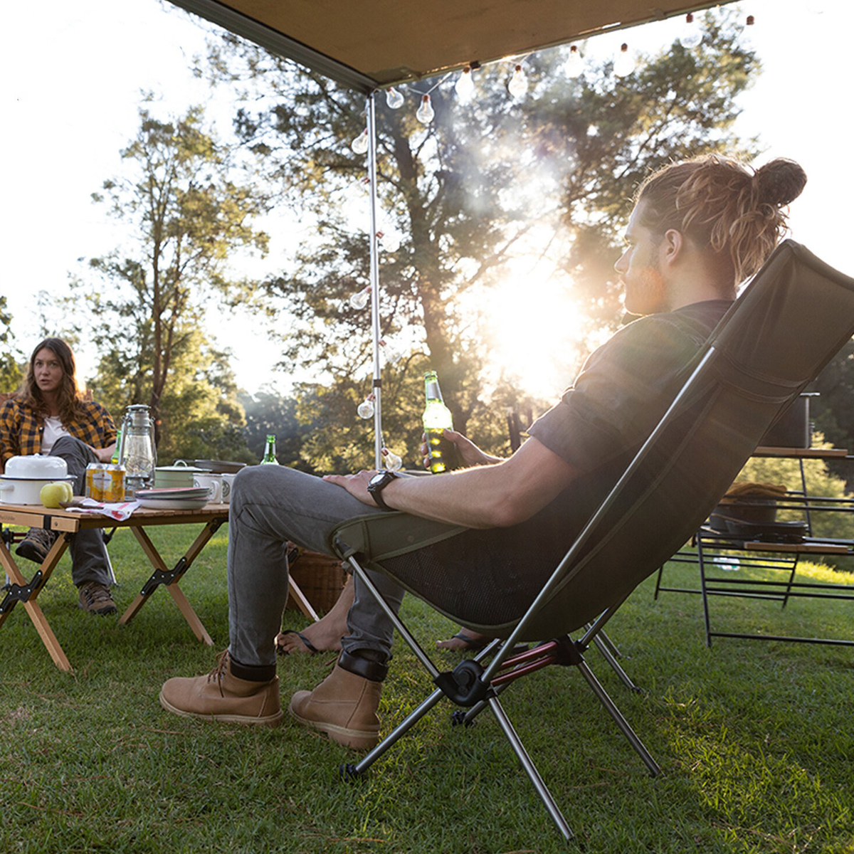 Naturehike NH20JJ036 Ghế Xếp Mặt Trăng Cắm Trại Tựa Đầu YL10