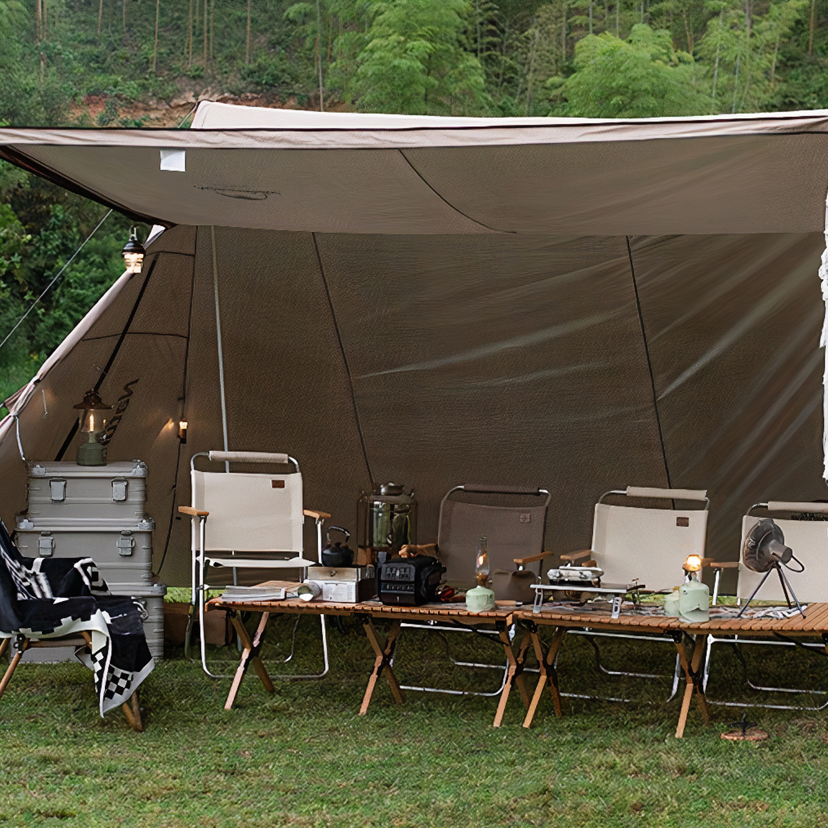 Naturehike Ghế xếp Glamping mang đi cắm trại