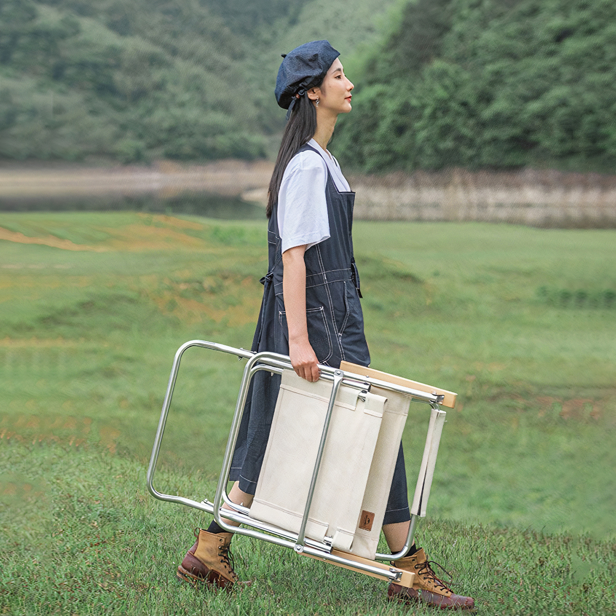 Naturehike Ghế xếp Glamping mang đi cắm trại