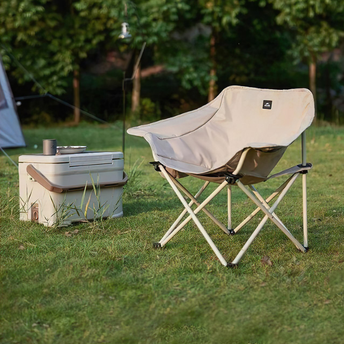 Naturehike CNH23JU13002 Ghế Xếp Thư Giãn Có Tựa Tay Cắm Trại Armrest Moon Chair
