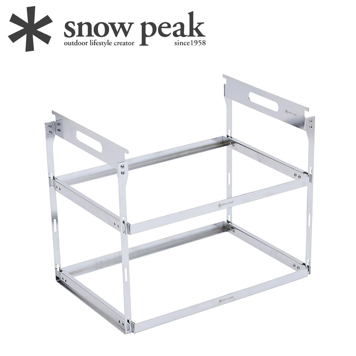 Giá Đựng Đồ Cắm Trại Du Lịch Snowpeak Igt Hanging Rack Frame 2 Tier Set