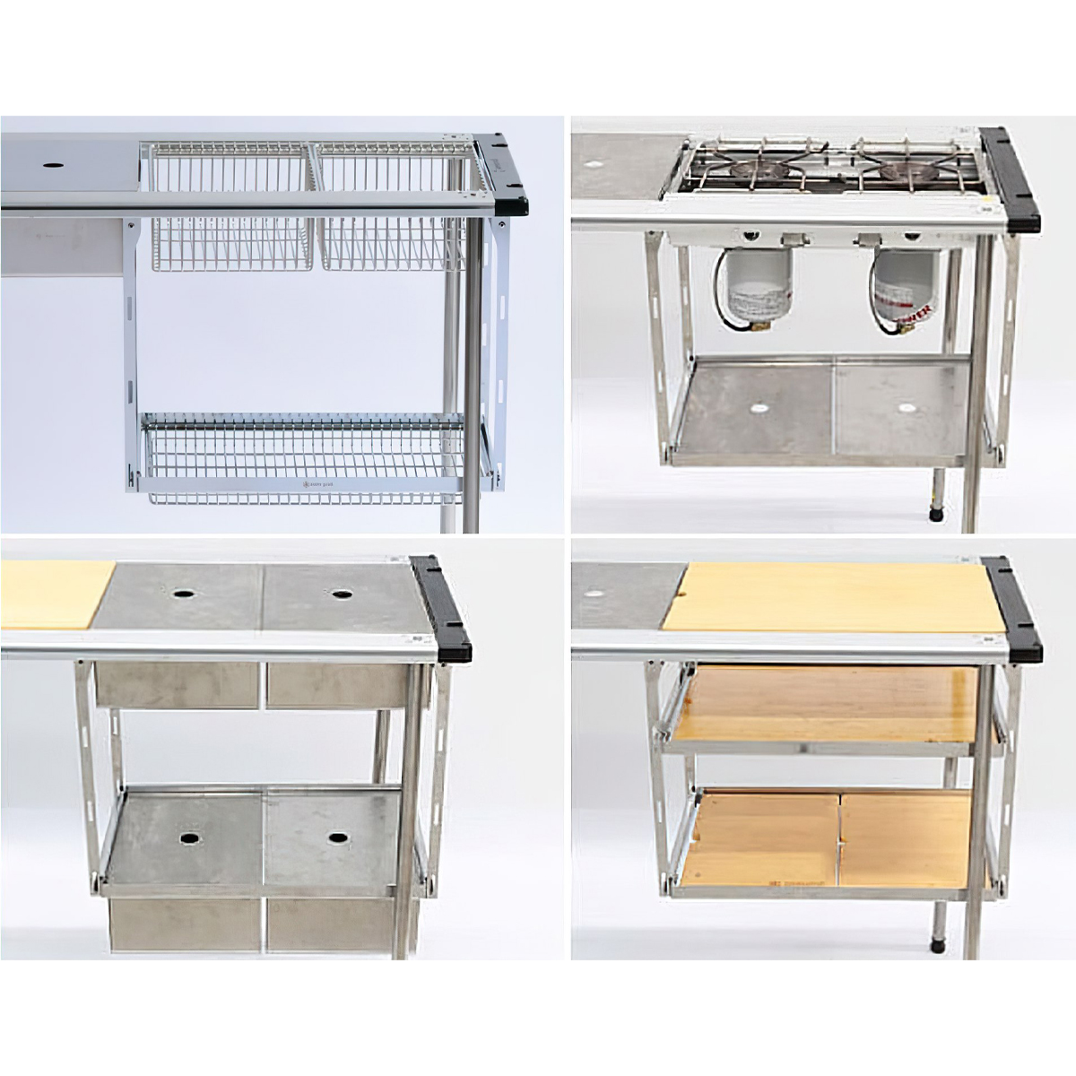 Giá Đựng Đồ Cắm Trại Du Lịch Snowpeak Igt Hanging Rack Frame 2 Tier Set