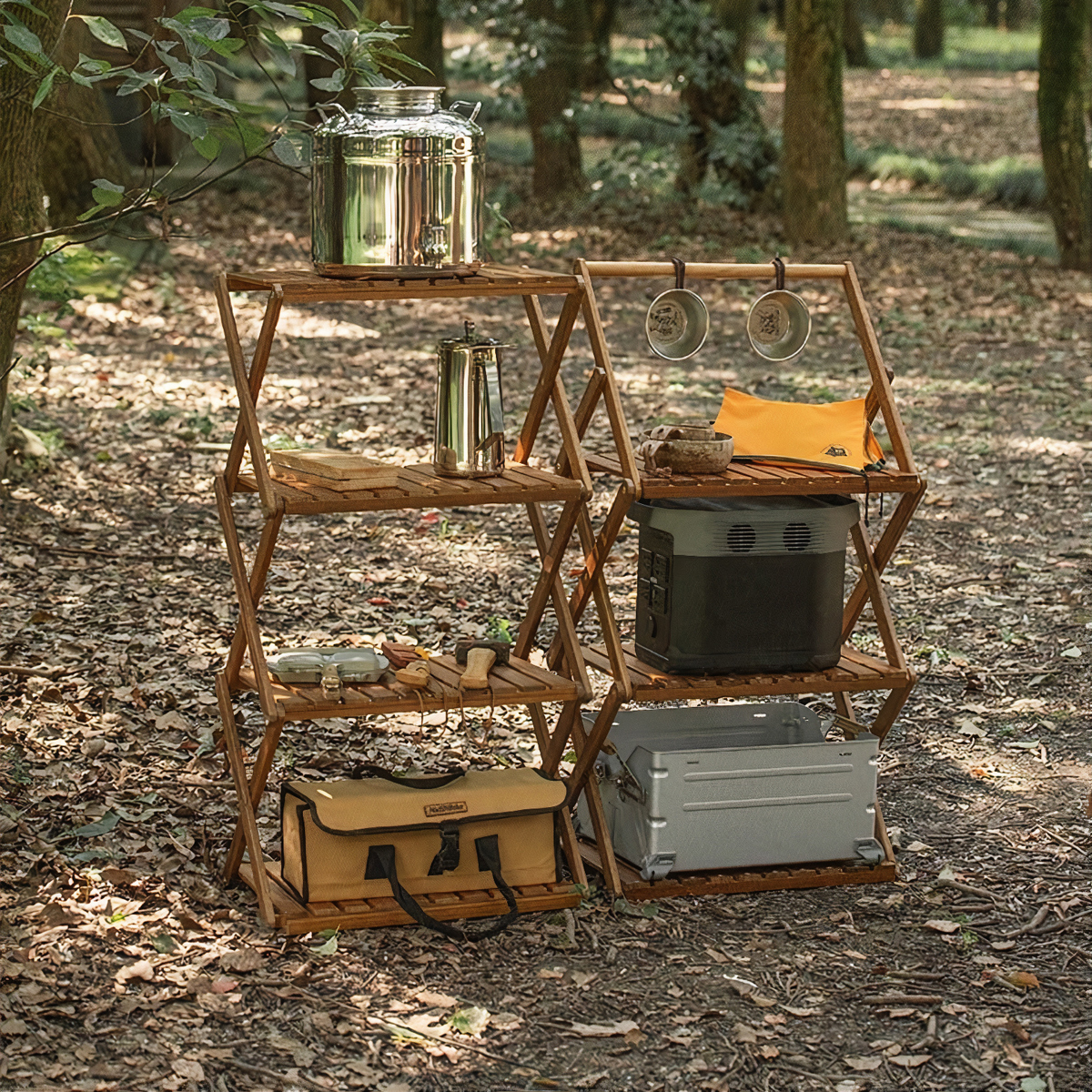 Naturehike Giá gỗ cắm trại gấp gọn Glamping