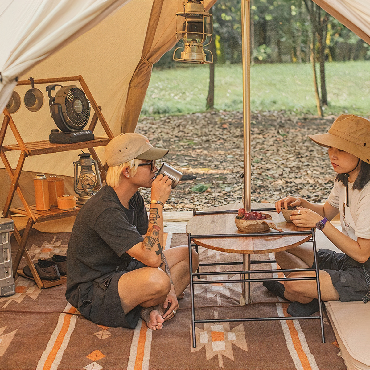 Naturehike Giá gỗ cắm trại gấp gọn Glamping