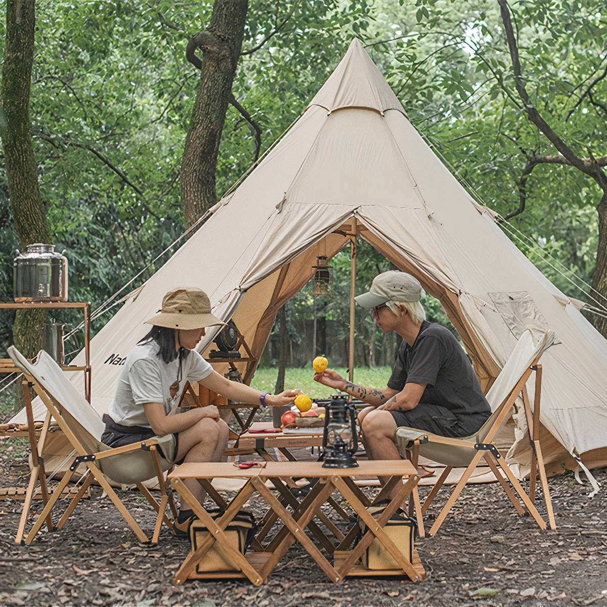 Naturehike Giá gỗ cắm trại gấp gọn Glamping