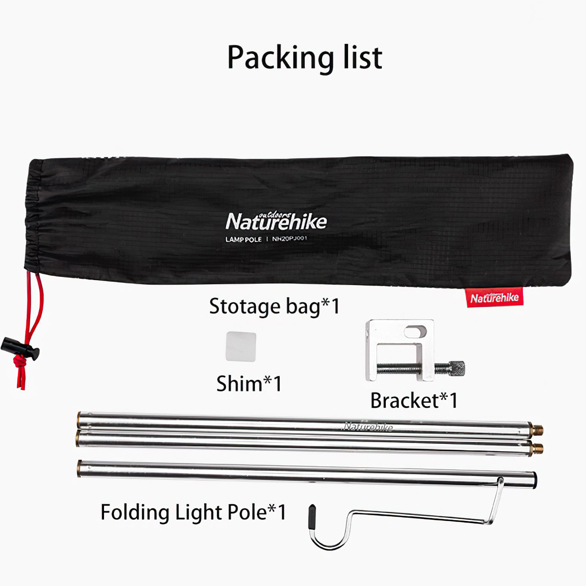 Giá Treo Đèn Cắm Trại Gấp Gọn Naturehike Foldable Lamp Holder