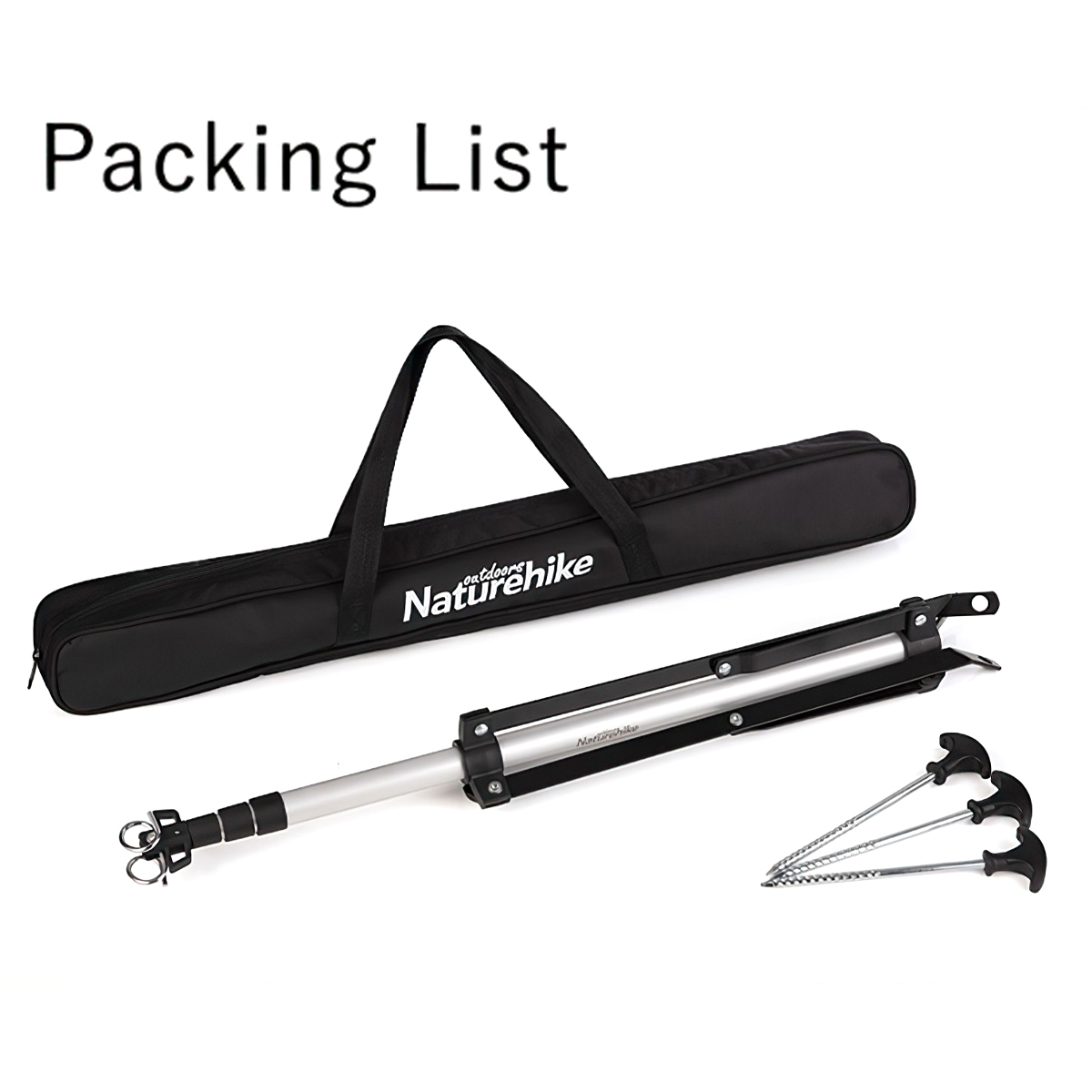 Naturehike Giá Treo Đèn Cắm Trại Xếp Gọn Dj01 Retractable Lamp Holder