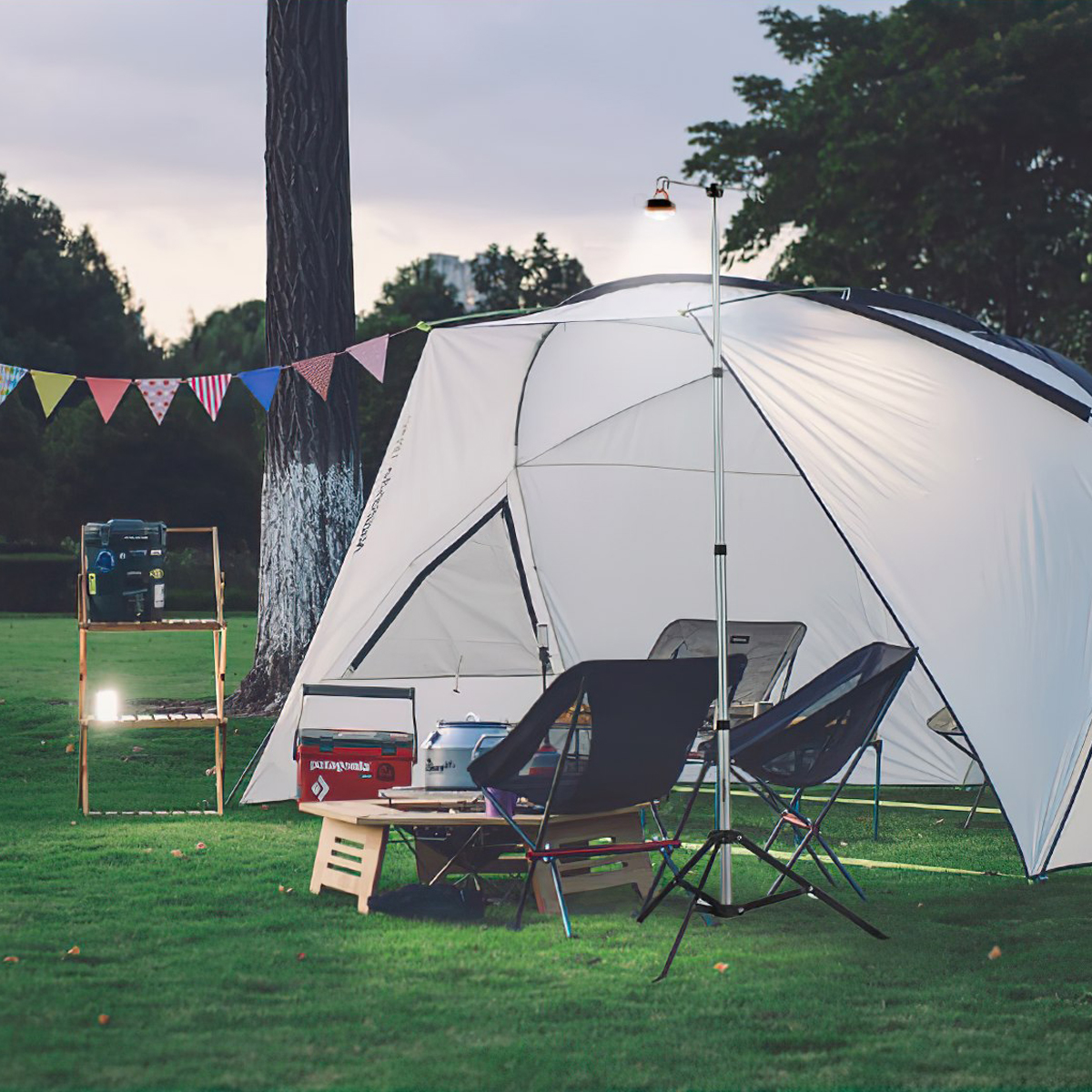 Naturehike Giá Treo Đèn Cắm Trại Xếp Gọn Dj01 Retractable Lamp Holder