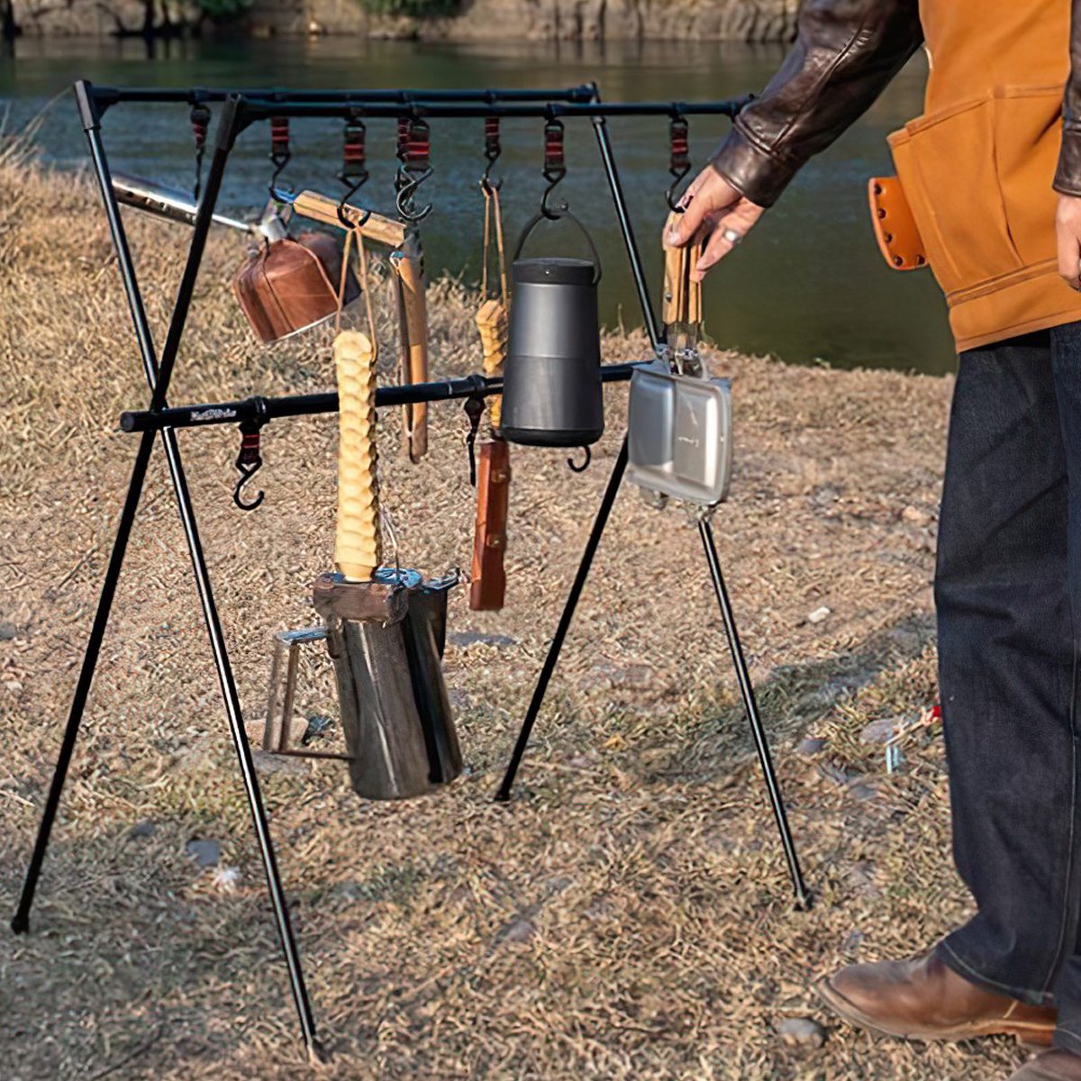 Naturehike Giá Treo Đồ Cắm Trại 2 Tầng Hanging Rack Q-9B