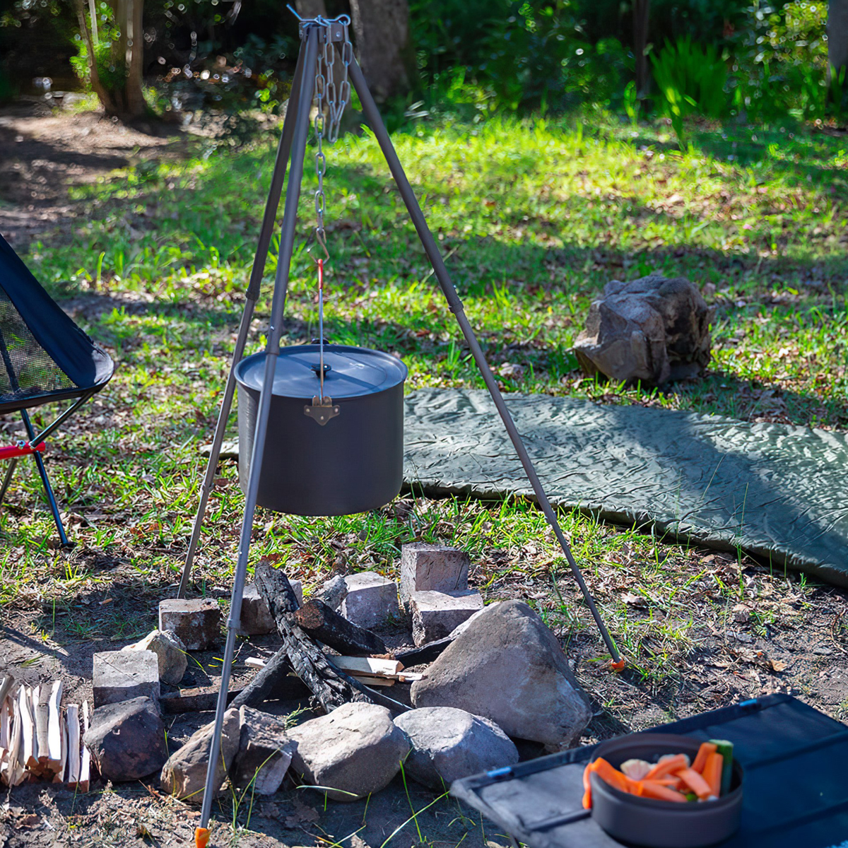 Naturehike Giá Treo Nồi 3 Chân Cắm Trại Loại Lớn H026 Large Tripod