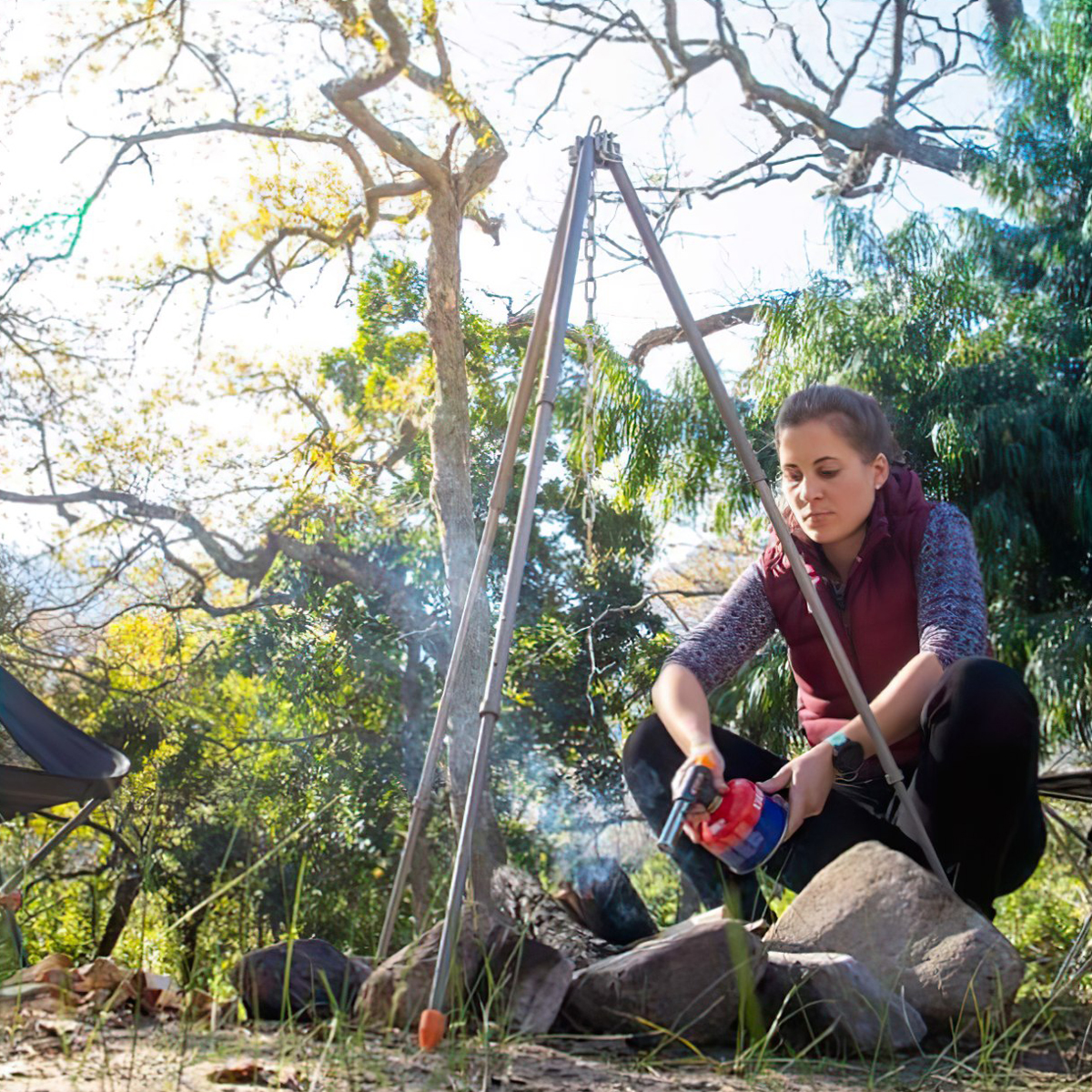 Naturehike Giá Treo Nồi 3 Chân Cắm Trại Loại Lớn H026 Large Tripod