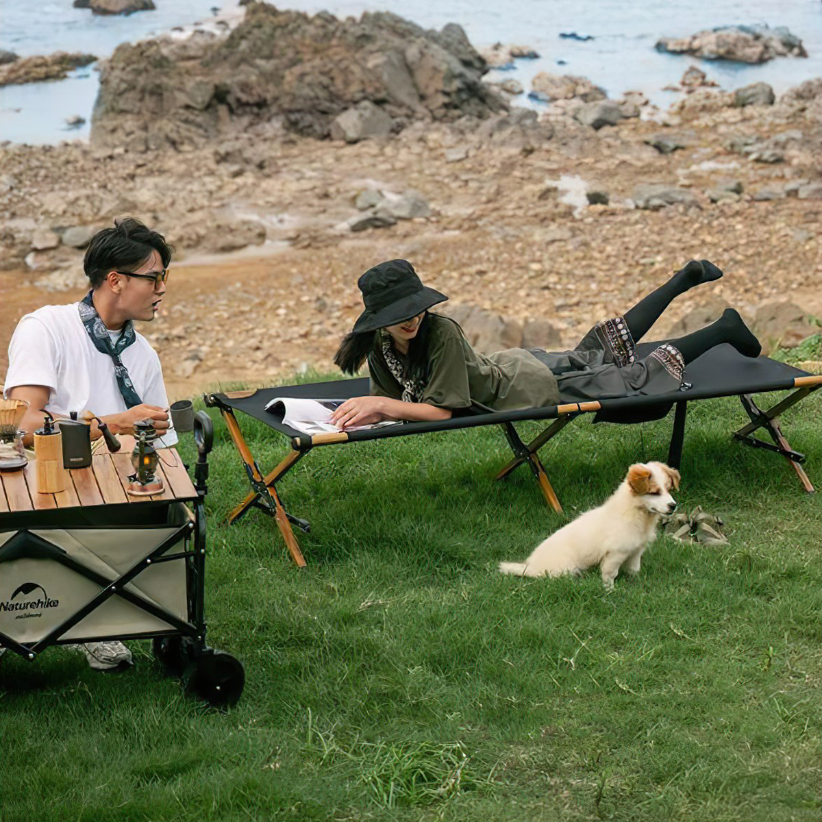 Naturehike NH19X003-C Giường Gấp Gọn Cắm Trại XJC03